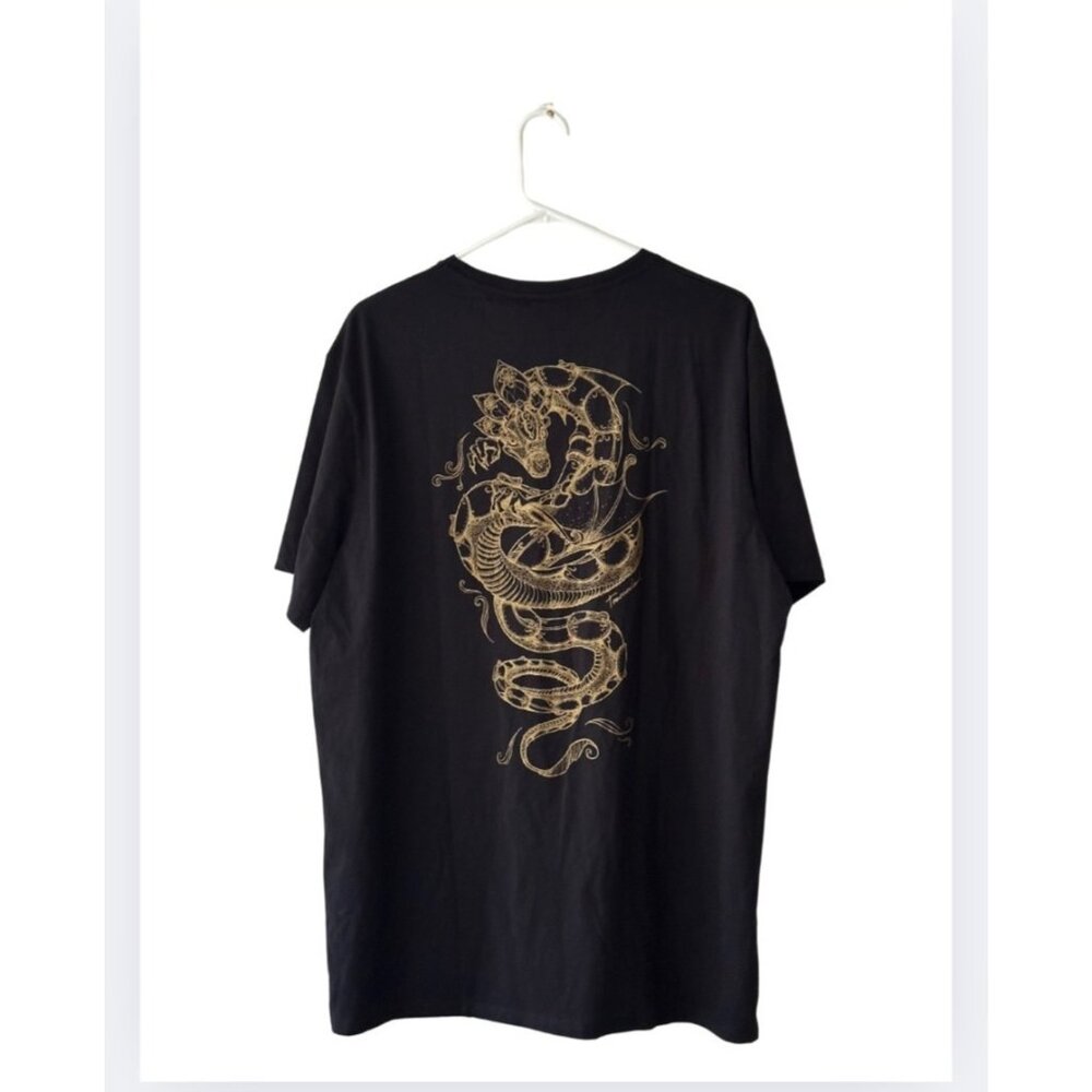 TML TomorrowLand Large Dragon Mens T Shirt Short Sleeve 100% Cotton Retails $110